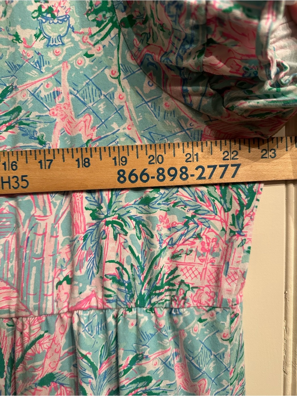 Lilly Pulitzer Jodee Pink & Aqua Tropical Tiered Swing Midi Dress Size XXL - Picture 4 of 10